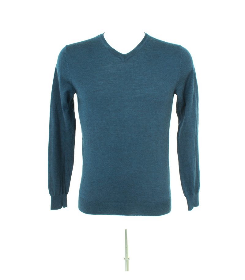 DKNY Herren Pullover Gr. XS Grau Wolle – Foto 1