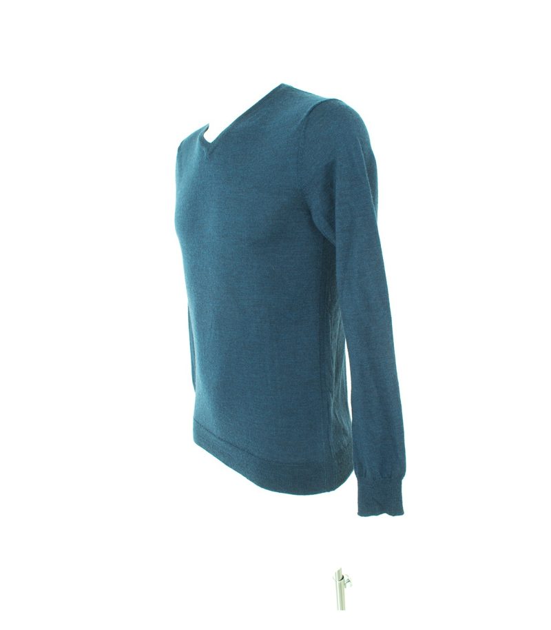 DKNY Herren Pullover Gr. XS Grau Wolle – Foto 2