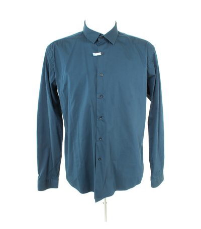 LIU.JO Herren Hemd Klassische Shirt Slim Fit Gr. XL Blau