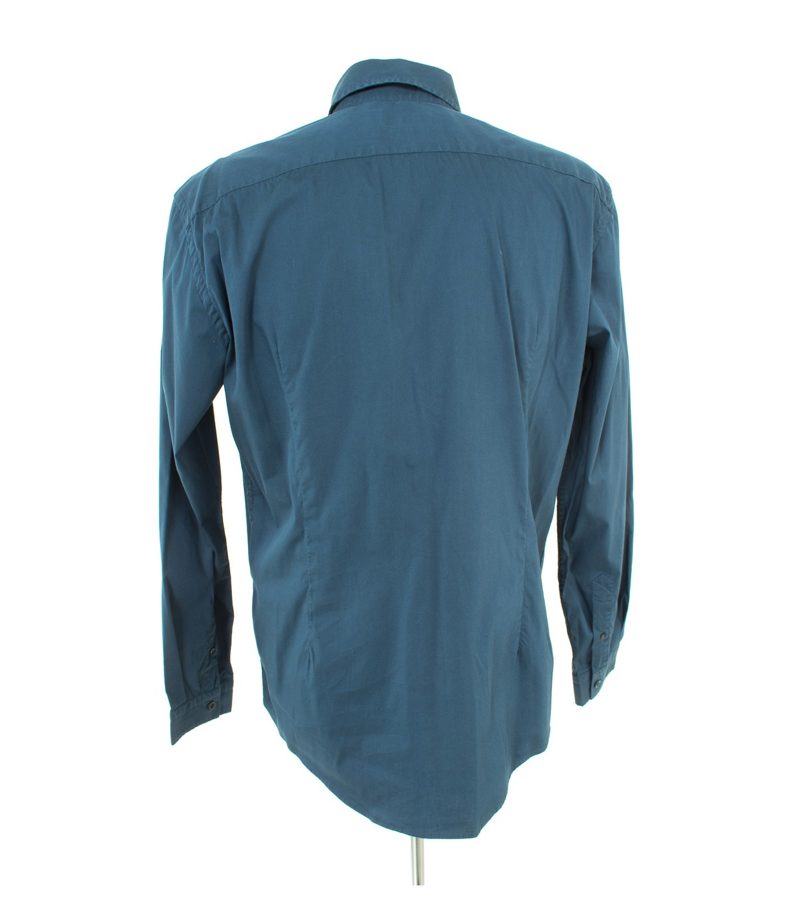 LIU.JO Herren Hemd Klassische Shirt Slim Fit Gr. XL Blau – Foto 4