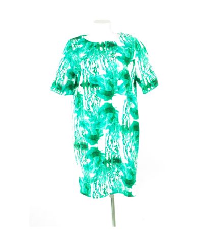 COS Damen Kleid Gr. DE 38 Mehrfarbig Baumwolle