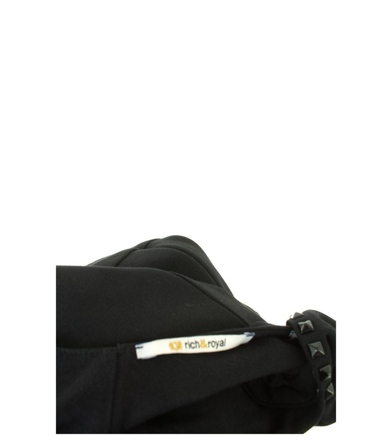 rich & royal Damen Kleid Minikleid Gr.XS Schwarz Viskose – Foto 5