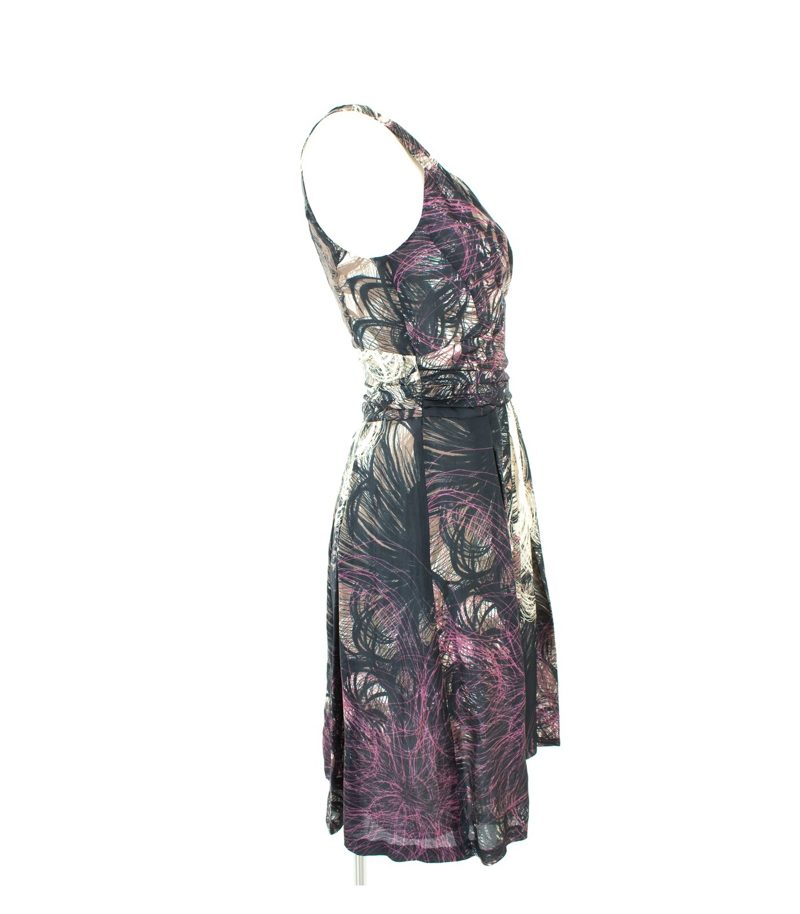 RENE LEZARD Damen Kleid Gr. DE 34 Mehrfarbig Seide – Foto 2