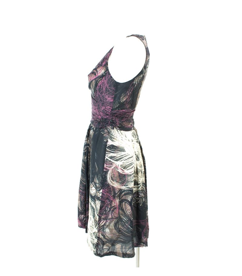 RENE LEZARD Damen Kleid Gr. DE 34 Mehrfarbig Seide – Foto 3