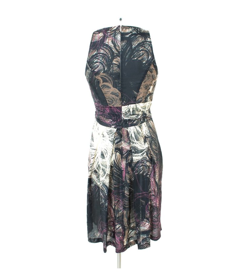 RENE LEZARD Damen Kleid Gr. DE 34 Mehrfarbig Seide – Foto 4