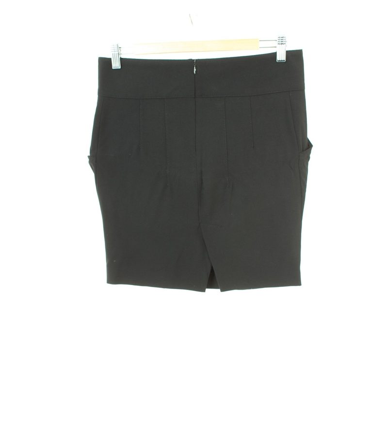 PATRIZIA PEPE Damen FIRENZE Rock Minirock Gr. IT 42/DE 36 Schwarz Wolle – Foto 2