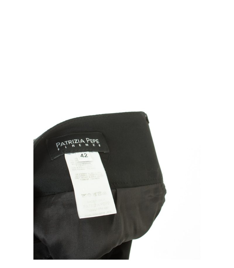PATRIZIA PEPE Damen FIRENZE Rock Minirock Gr. IT 42/DE 36 Schwarz Wolle – Foto 3