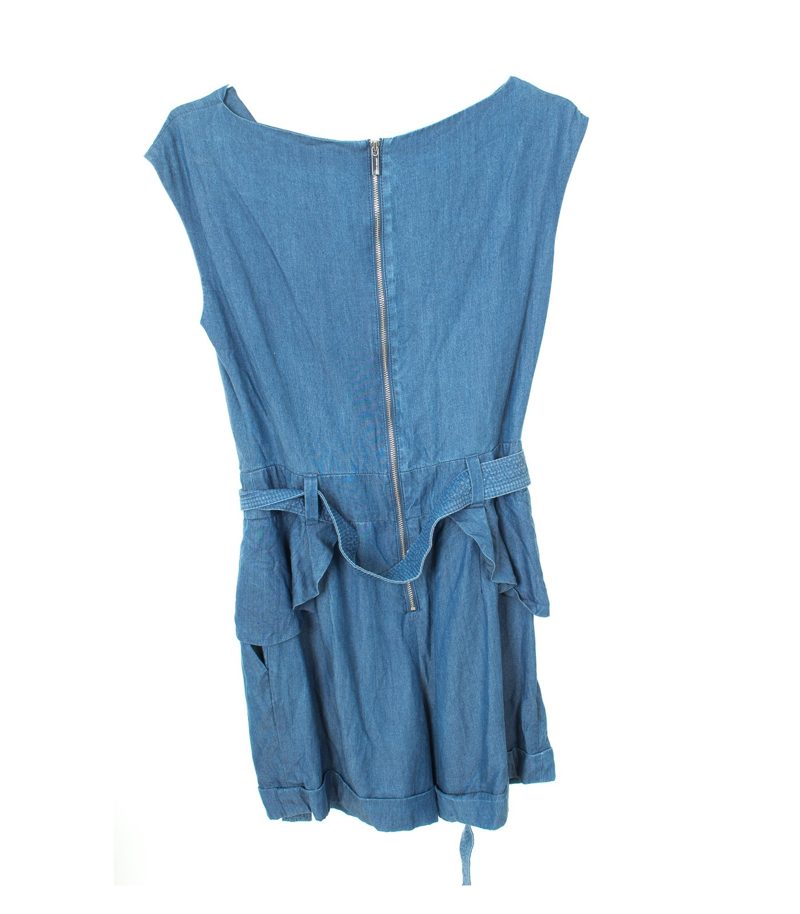KAREN MILLEN Damen Jumpsuit Overall Shorts Freizeit Gr. EU 36 Blau – Foto 2