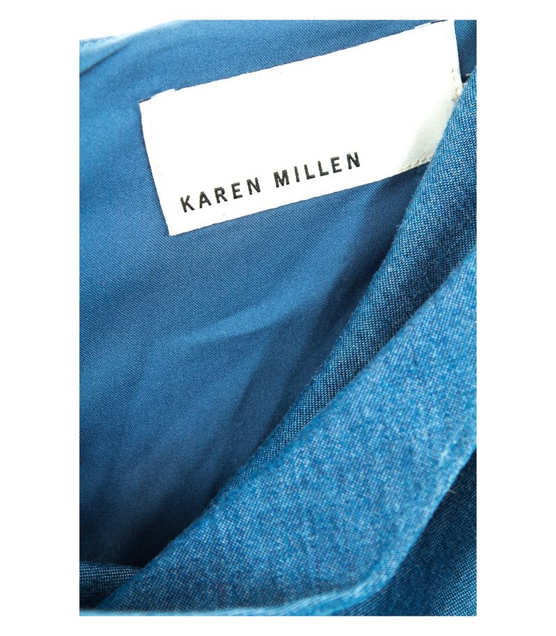 KAREN MILLEN Damen Jumpsuit Overall Shorts Freizeit Gr. EU 36 Blau – Foto 3