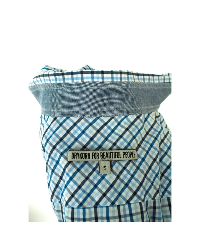 DRYKORN Herren FOR BEAUTIFUL PEOPLE Hemd Klassische Shirt Gr. S Blau Baumwolle – Foto 5