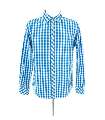 The SCOTCH CO. Herren Hemd Freizeit Shirt Gr. XL Blau/Weiß Baumwolle