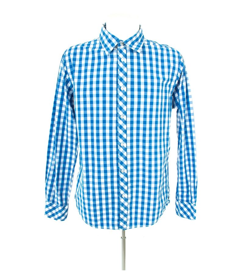 The SCOTCH CO. Herren Hemd Freizeit Shirt Gr. XL Blau/Weiß Baumwolle – Foto 1