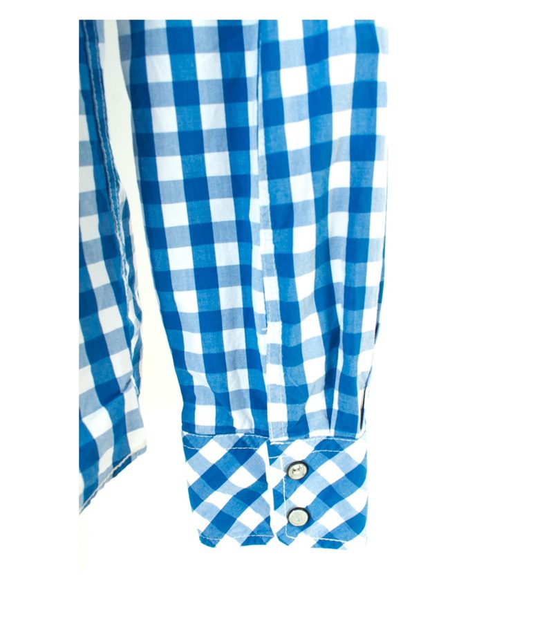 The SCOTCH CO. Herren Hemd Freizeit Shirt Gr. XL Blau/Weiß Baumwolle – Foto 5