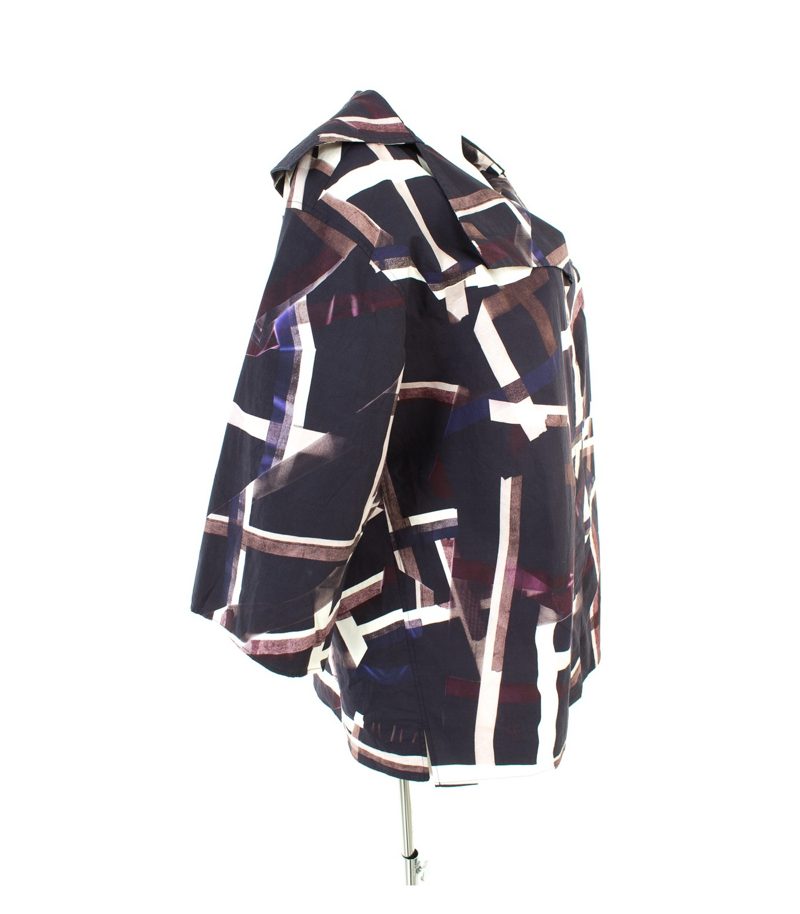 COS Damen Bluse Jacke Sommerkjacke Gr. DE 40 Mehrfarbig Baumwolle – Foto 2