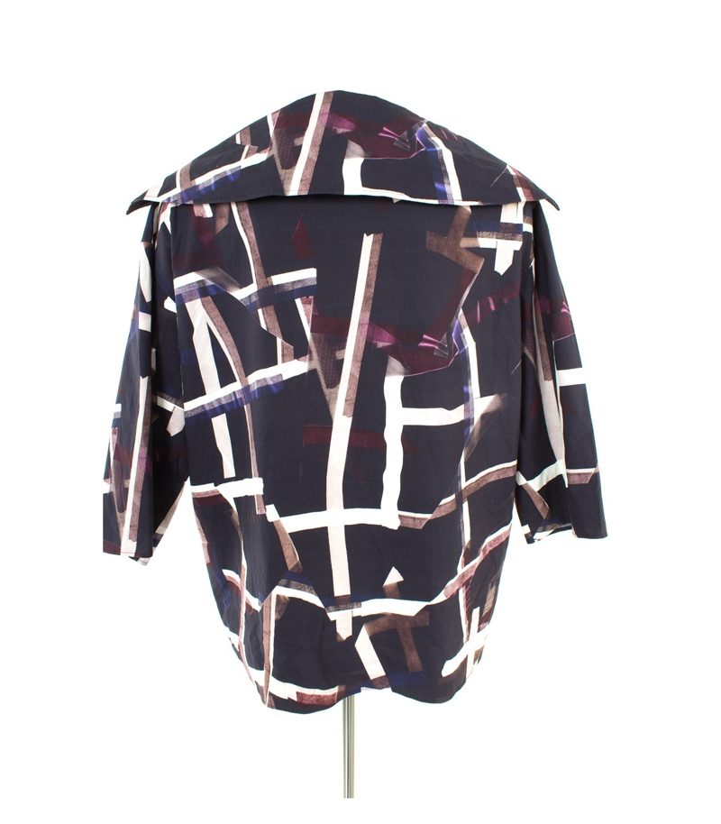 COS Damen Bluse Jacke Sommerkjacke Gr. DE 40 Mehrfarbig Baumwolle – Foto 4