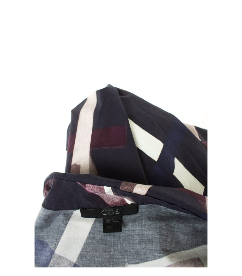 COS Damen Bluse Jacke Sommerkjacke Gr. DE 40 Mehrfarbig Baumwolle – Foto 5