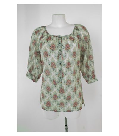 drykorn Damen for beautiful people Bluse & Gr. 2 DE 36 Baumwolle Seide
