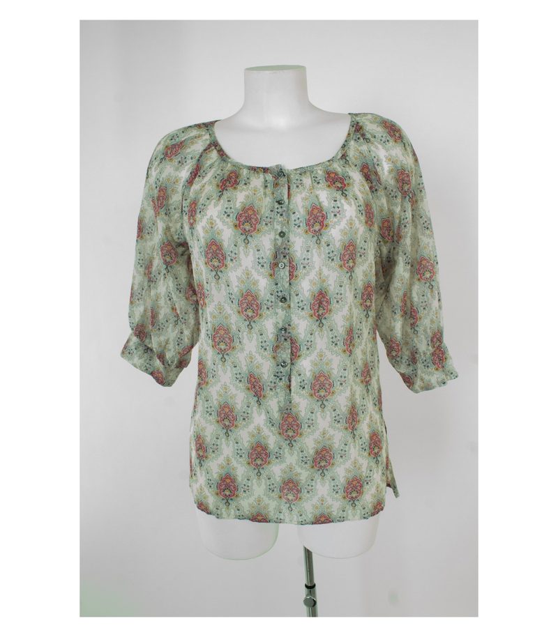 drykorn Damen for beautiful people Bluse & Gr. 2 DE 36 Baumwolle Seide – Foto 1