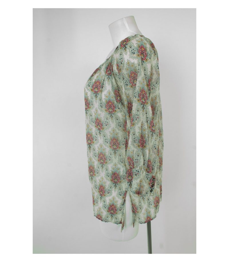 drykorn Damen for beautiful people Bluse & Gr. 2 DE 36 Baumwolle Seide – Foto 3