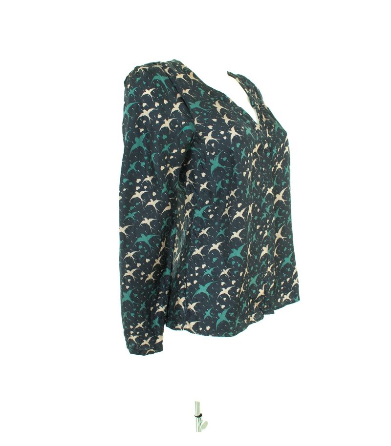 SET Damen Bluse Gr. DE 36 Seide – Foto 2
