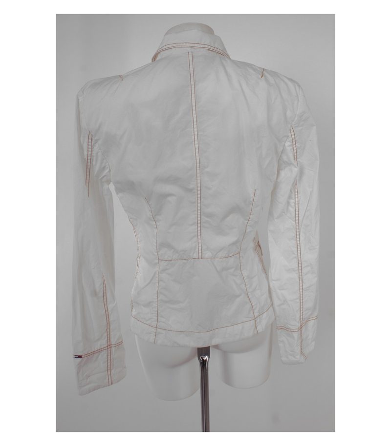 TOMMY HILFIGER Damen Blazer Gr. L Weiß DENIM – Foto 4