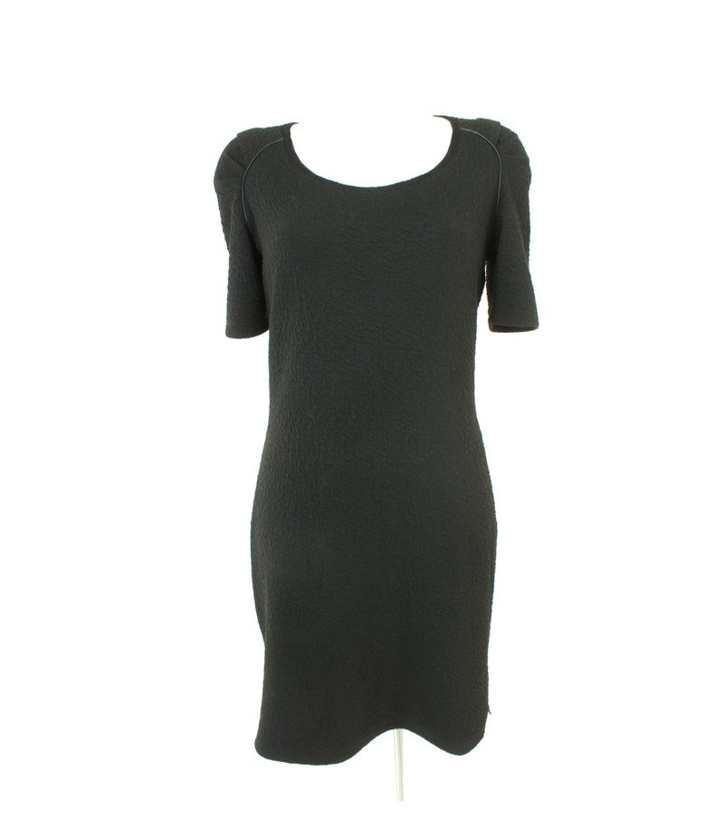 MAISON SCOTCH Damen Kleid Sommerkleid Stretch Gr. 3/DE 38 Schwarz – Foto 1