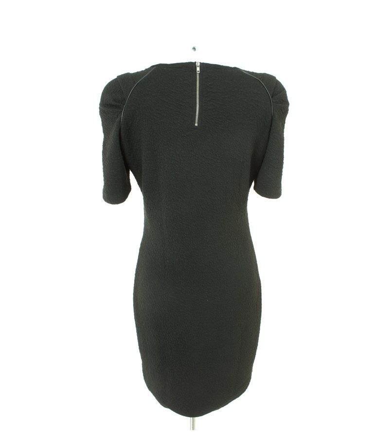 MAISON SCOTCH Damen Kleid Sommerkleid Stretch Gr. 3/DE 38 Schwarz – Foto 4