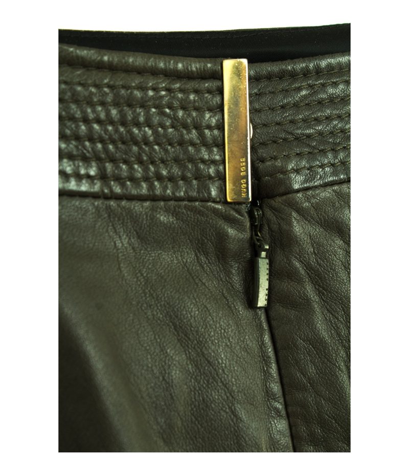 HUGO BOSS Damen Rock Lederrock Gr. DE 36 Leder – Foto 3