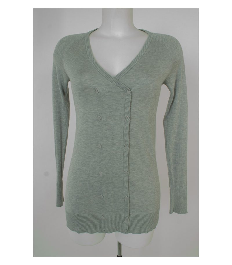 COS Damen Strickjacke & Gr. S Grau Seide Baumwolle – Foto 1