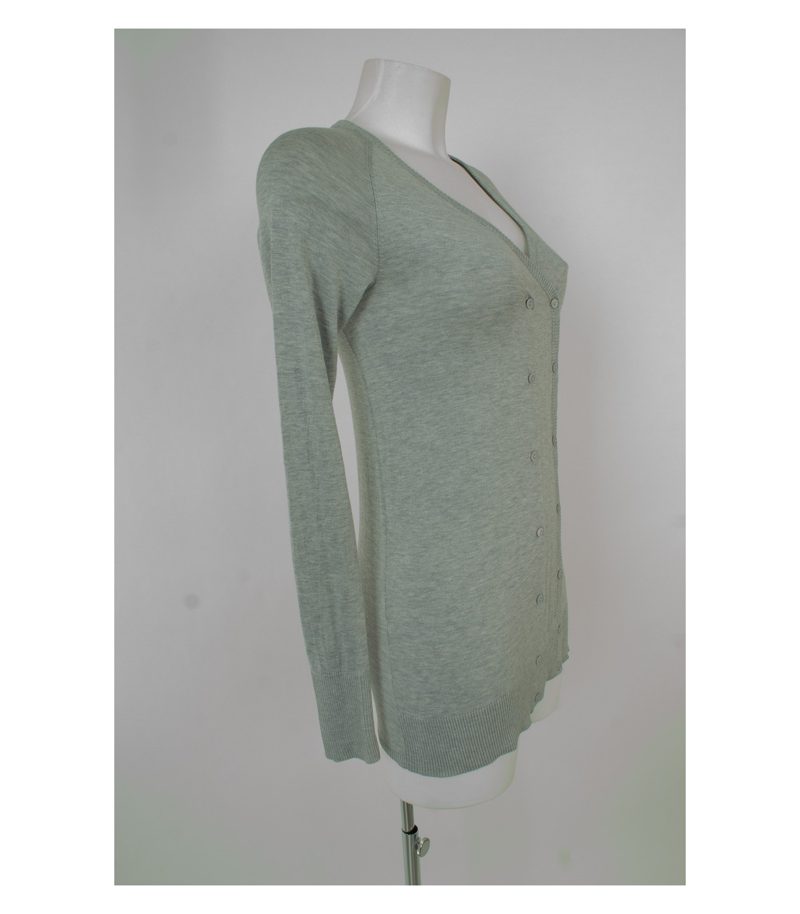 COS Damen Strickjacke & Gr. S Grau Seide Baumwolle – Foto 3