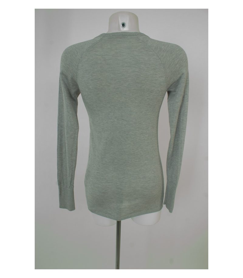 COS Damen Strickjacke & Gr. S Grau Seide Baumwolle – Foto 4