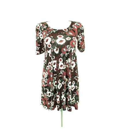edc by esprit Damen Tunika Sommerkleid Gr. 34 Mehrfarbig
