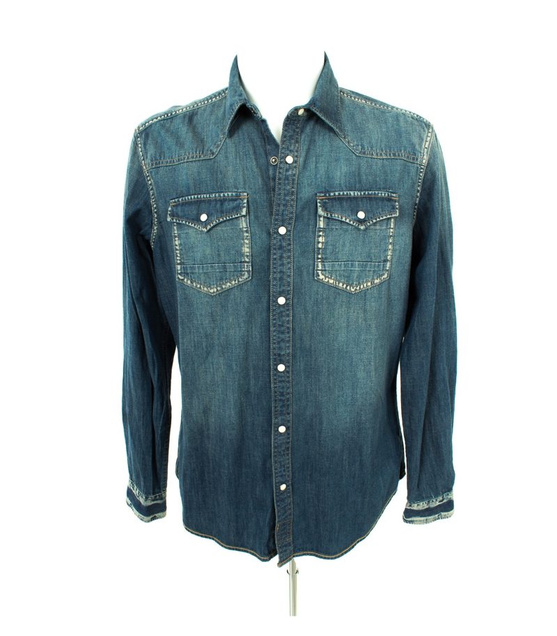 WE Fashion Herren Hemd Jeanshemd Gr. L Denim – Foto 1