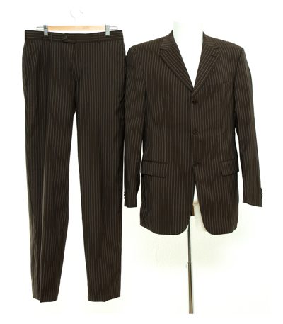 CARL GROSS Herren Anzug Sakko Hose Business Gr. 94 reine Wolle