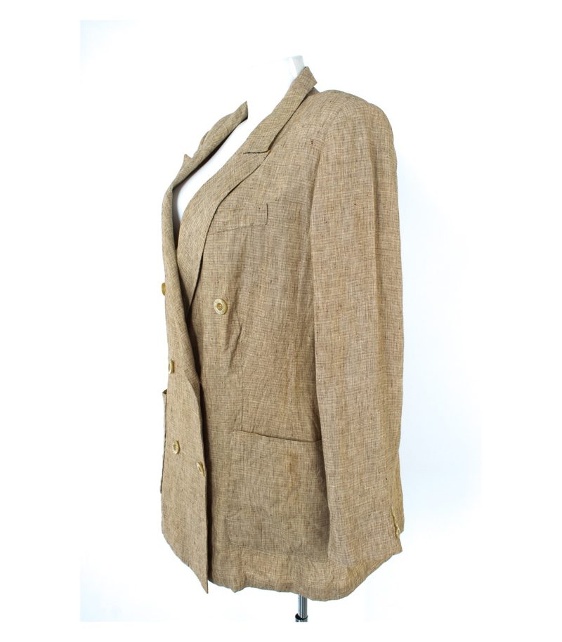 MARINA RINALDI Damen Blazer aus Gr. 27 (Kurzgröße) Leinen – Foto 3