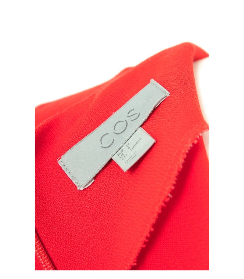 COS Damen Kleid Sommerkleid Gr. 34 Rot – Foto 5