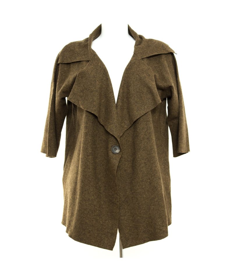 natural fabric Damen Jacke Leichte Jacke Gr. L Wolljacke Oversize – Foto 1