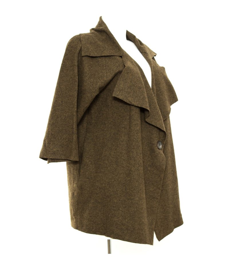 natural fabric Damen Jacke Leichte Jacke Gr. L Wolljacke Oversize – Foto 2