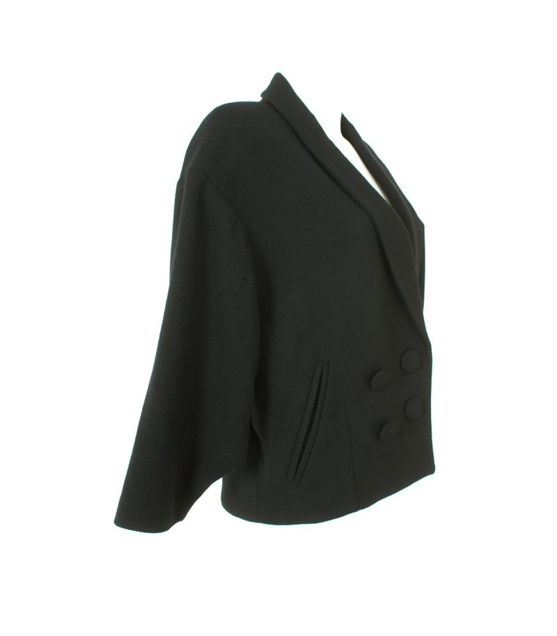 TIGER OF SWEDEN Damen 3/4 Arm Blazer aus Gr. 38 Schwarz Wolle – Foto 2