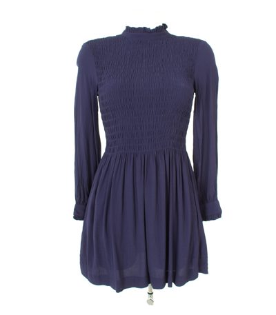 & Other Stories Damen Kleid Stretch aus Gr. 34 Blau Viskose