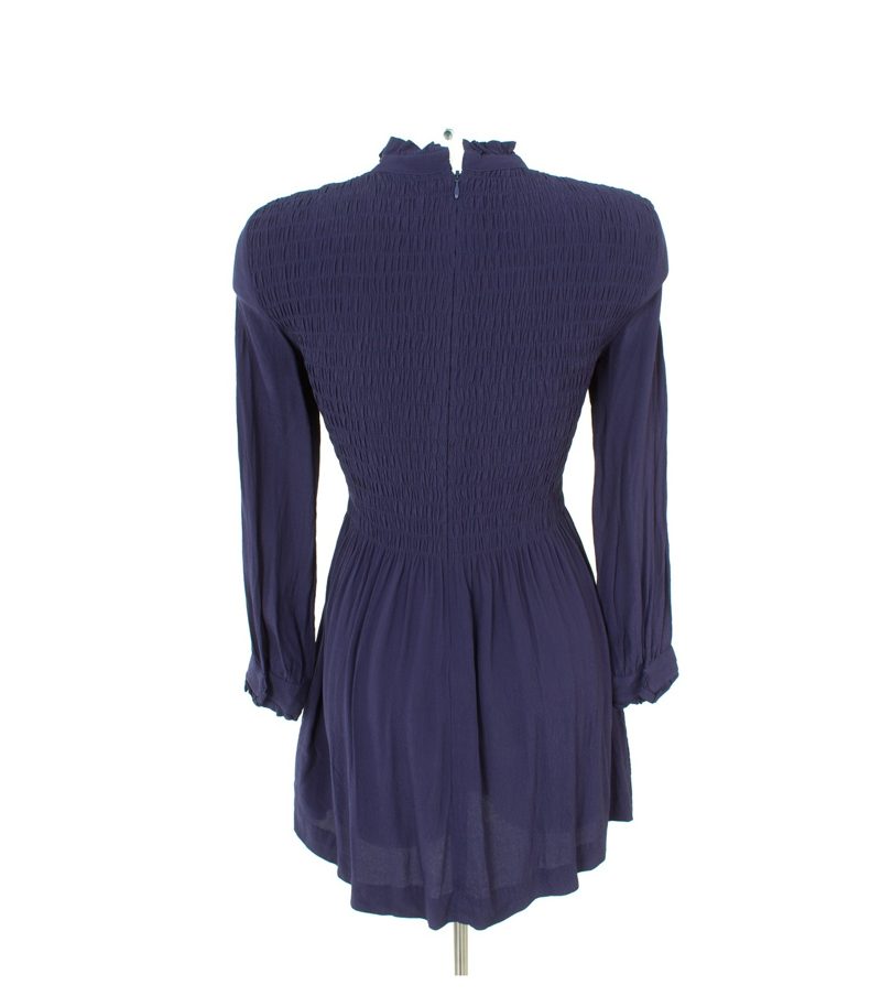 & Other Stories Damen Kleid Stretch aus Gr. 34 Blau Viskose – Foto 4