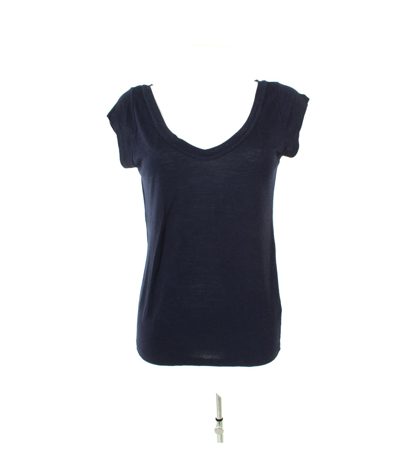 Nicole FARHI Damen T-Shirt aus & Gr.M Viskose Leinen
