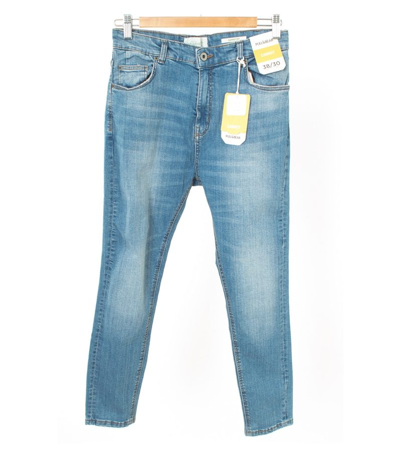 PULL & BEAR Damen Carrot Jeans Hose Gr. 38 Neu – Foto 1