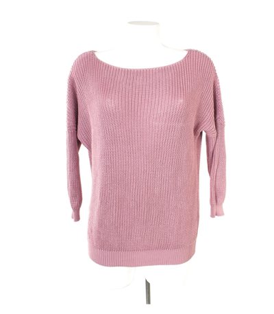 Massimo Dutti Damen 3/4 Arm Pullover Mercerized Gr. XS Cotton