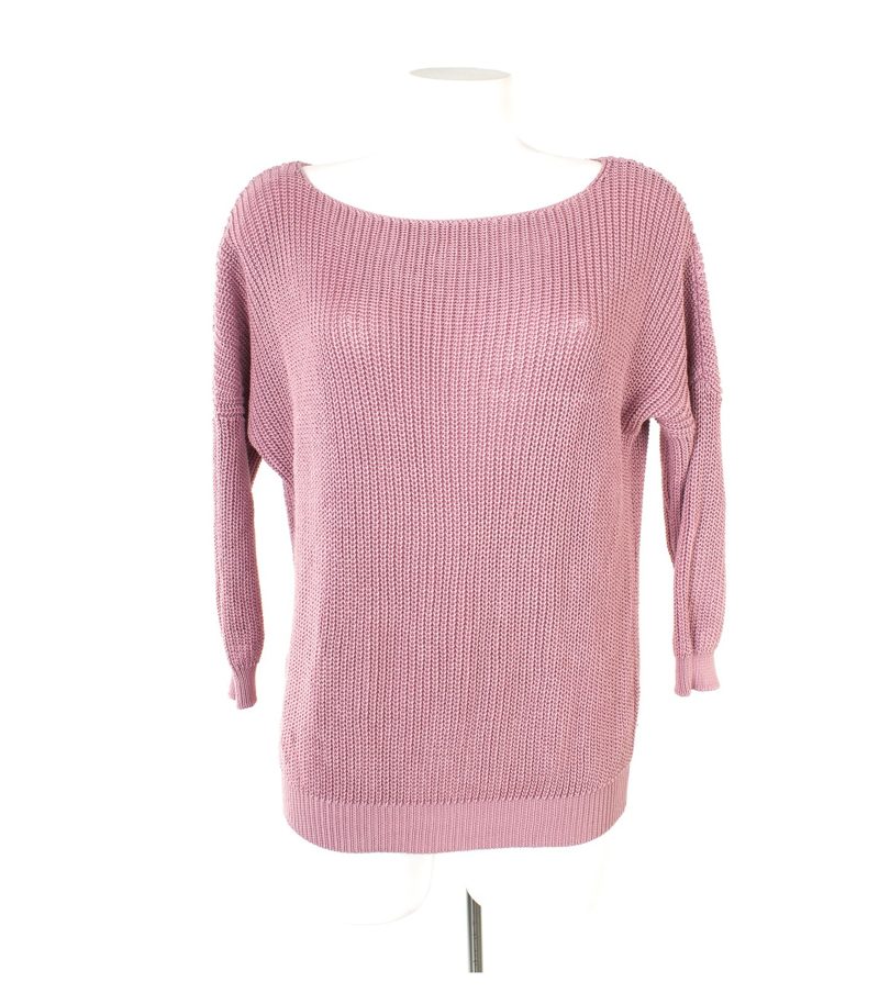 Massimo Dutti Damen 3/4 Arm Pullover Mercerized Gr. XS Cotton – Foto 1