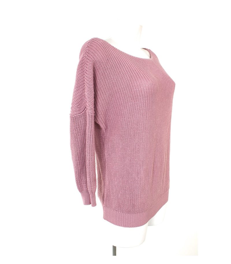 Massimo Dutti Damen 3/4 Arm Pullover Mercerized Gr. XS Cotton – Foto 3