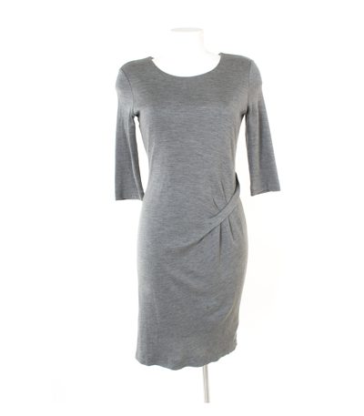 HUGO BOSS Damen 3/4-Arm Kleid aus & Gr. S Seide Wolle