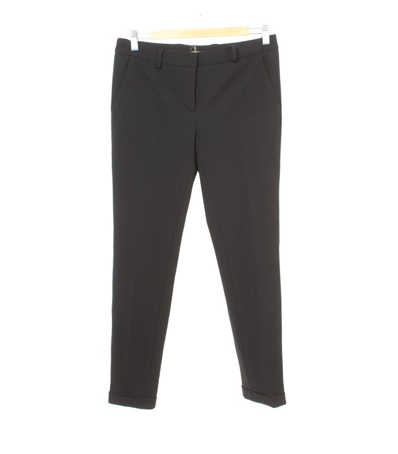 MALIPARMI Damen Hose Gr. IT 42 DE 36 Schwarz Neu – Foto 1
