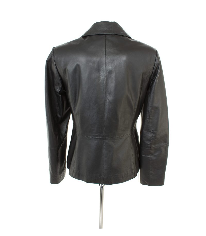 Sarah Kern Damen Blazer Gr. DE 34 Leder – Foto 4