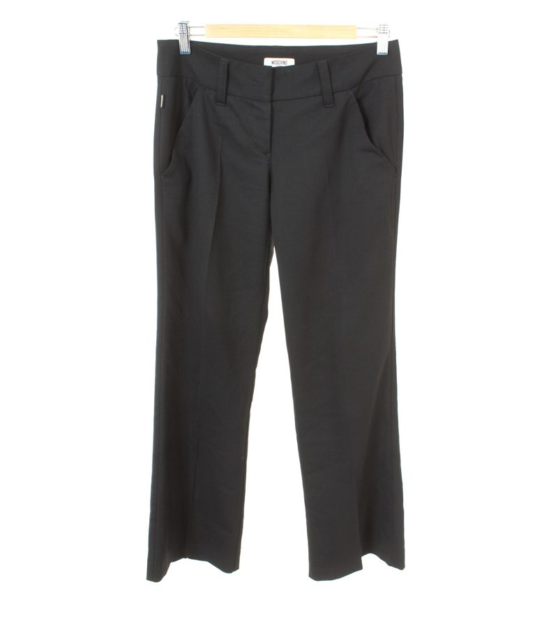 MOSCHINO Damen Hose Gr. DE 38 Schwarz – Foto 1